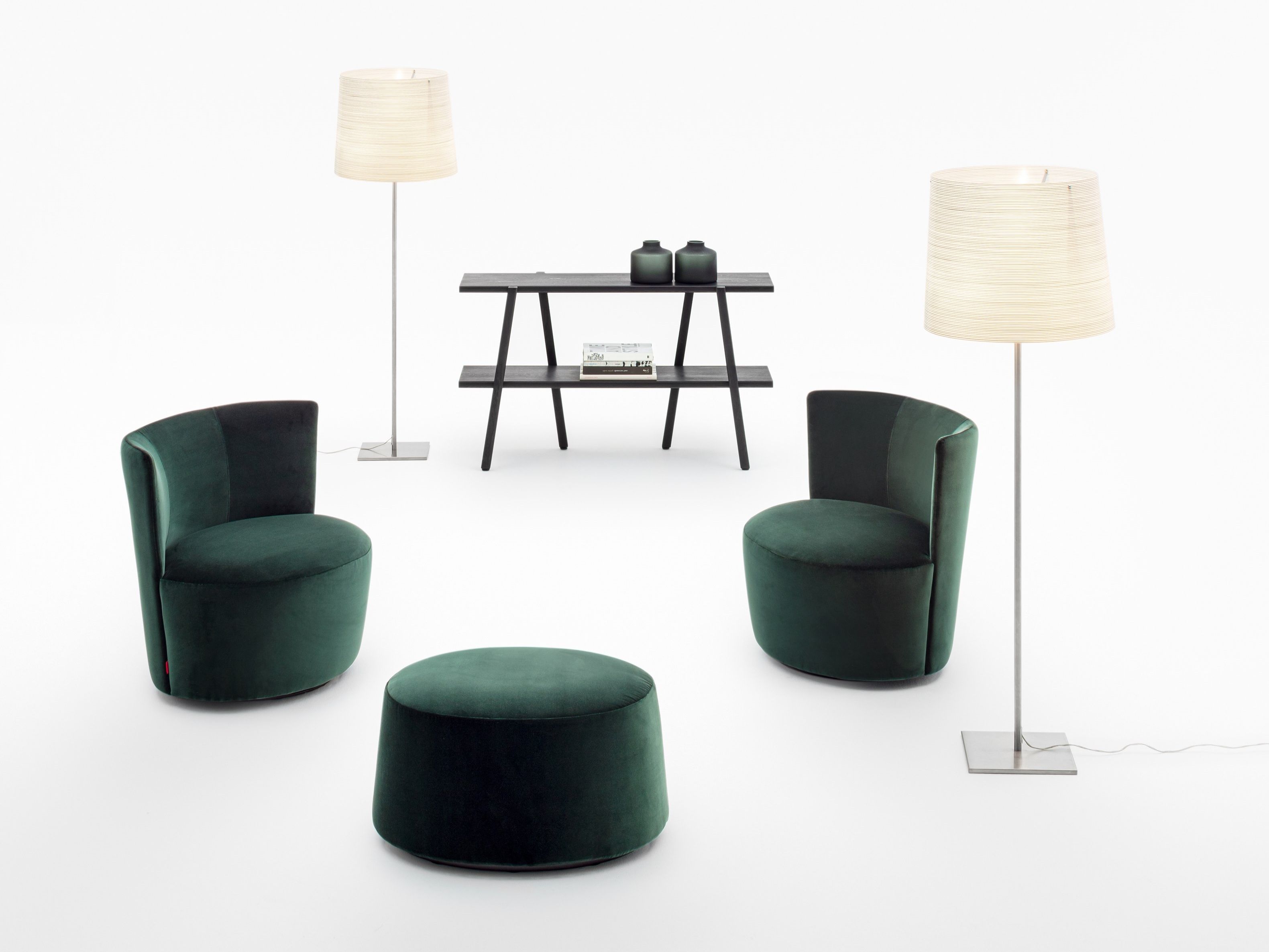 Овальный пуф из ткани Verzelloni Эмили ARCH-00018806