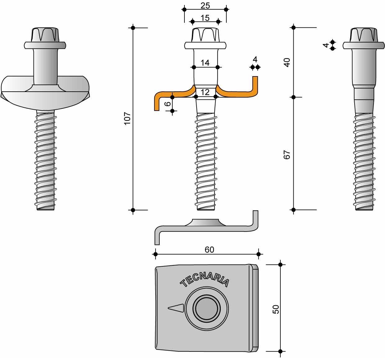 Разъем для перекрытия TECNARIA CTCEM ARCH-00068314 - Вид №2