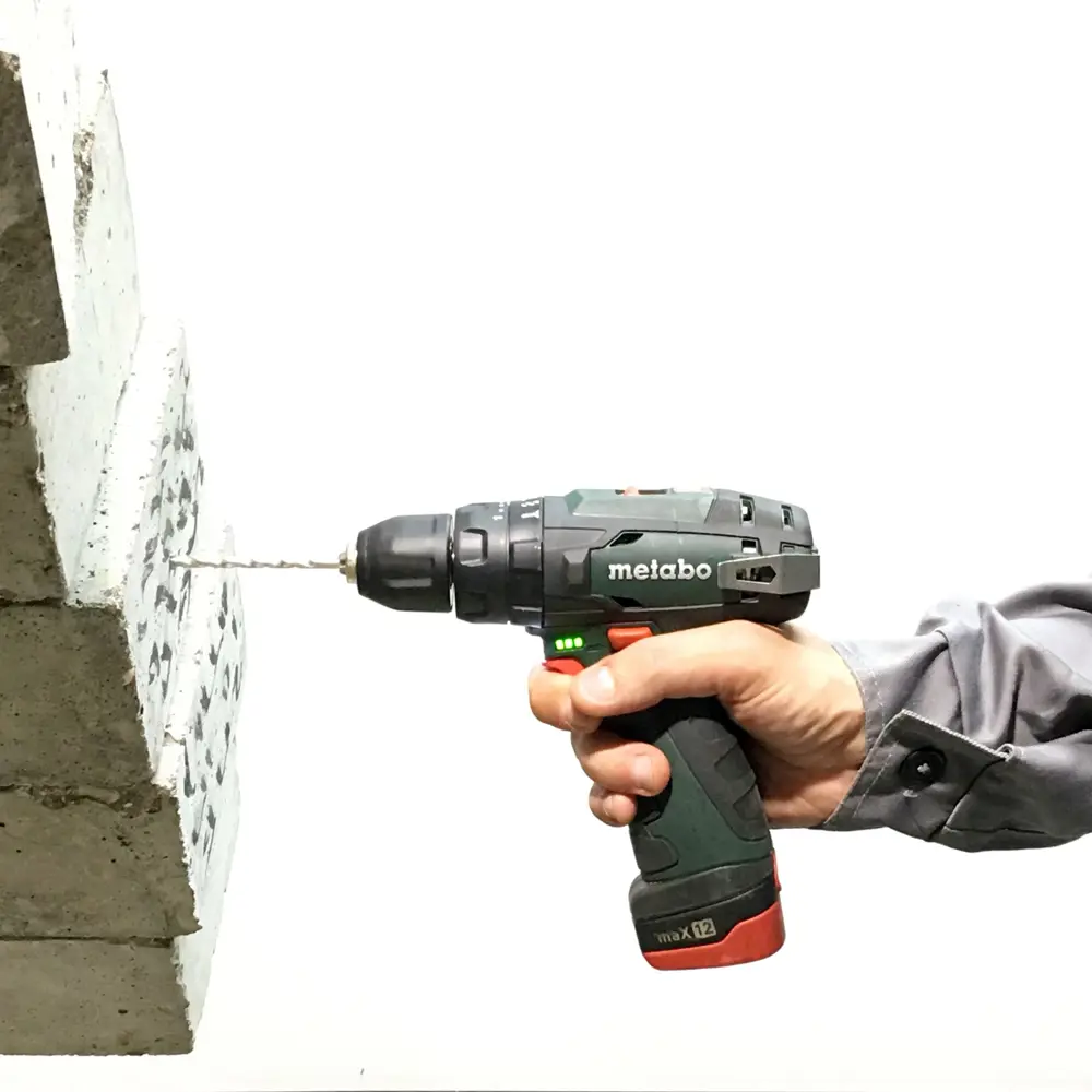 Дрель-шуруповерт аккумуляторная ударная Metabo PowerMaxx SB 600385500, 12 В Li-ion 2x2 Ач 18119464 STLM-2033695  - Вид №5