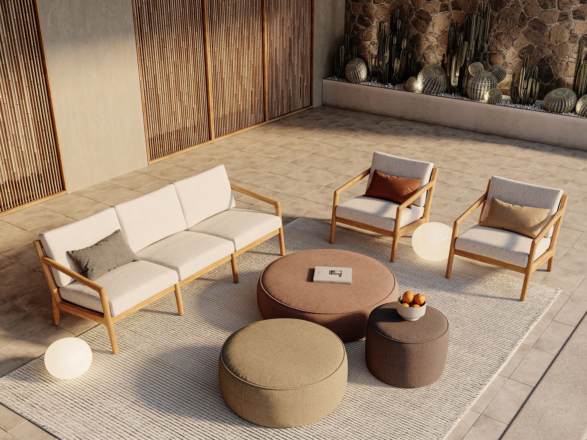 Мягкое ТИК садовое кресло с подлокотниками Walters Laurel ARCH-00071346 - Вид №8