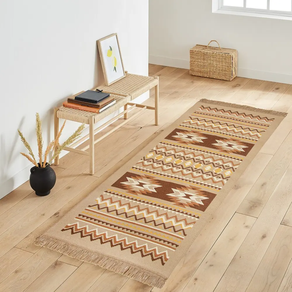 CTIM Килим 1914 B - Бежевый акриловый коврик с геометрическим узором 60x90 см 83518779