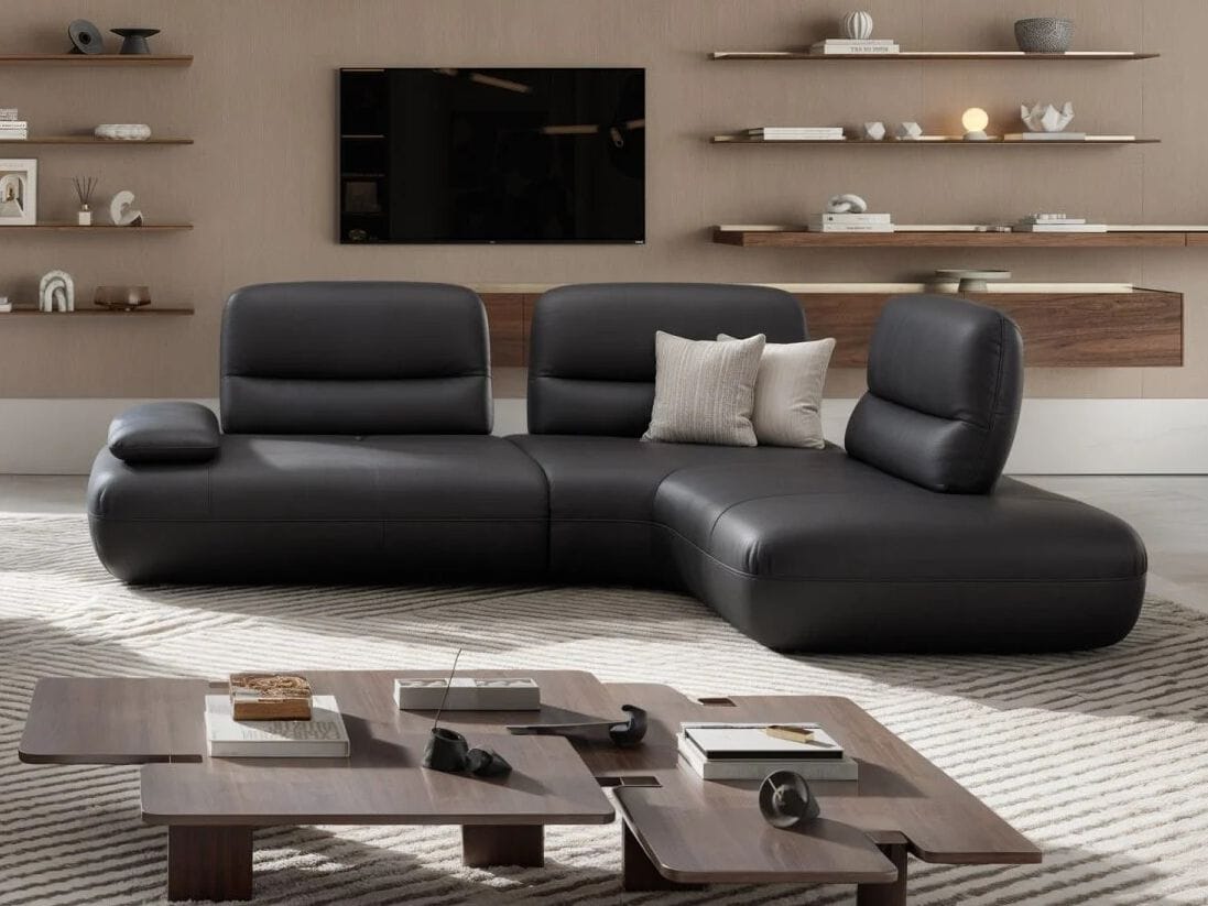 Кожаный угловой диван Sofanella Дубай ARCH-00061636 - Вид №3