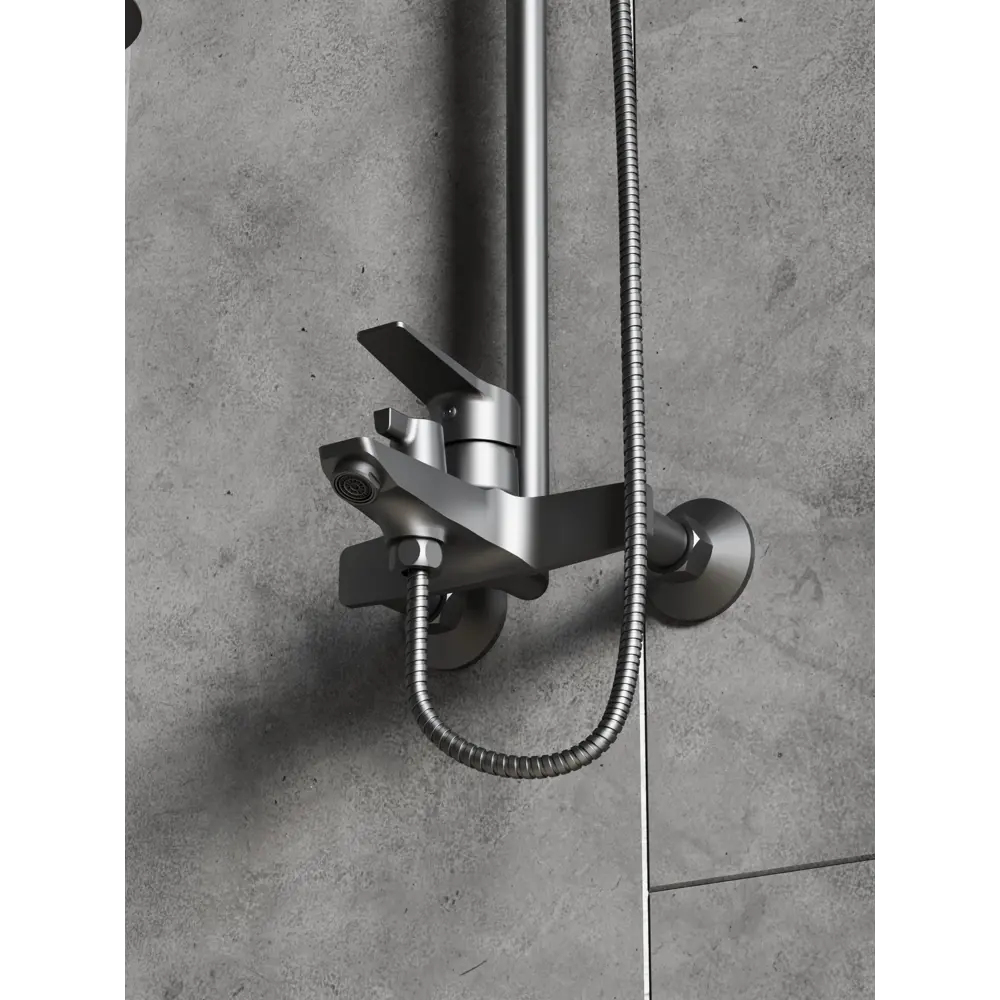 Душевая система Esko Marburg графит с 3 режимами подачи воды 89385950 STLM-1341060 - Вид №3