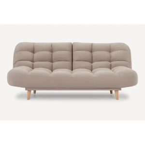 91971126 Раскладной диван Divan.ru Бонс-Т 100x90x56 см велюр цвет бежевый STLM-1516719