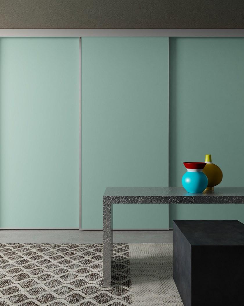 De Rosso Шкаф на заказ с hpl и алюминиевыми раздвижными дверями Aliante system sun-id-1499520 - Вид №26