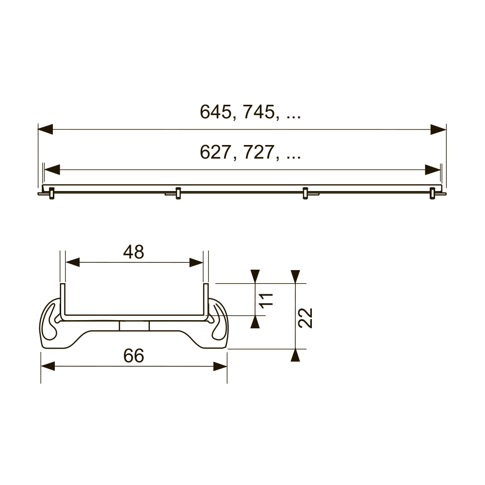 600870 Декоративные панели прямые Tece TECEdrainline - Вид №1
