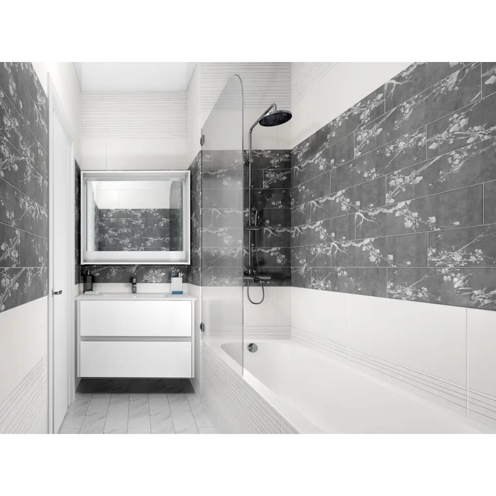 Керамогранит Sakura 60x15 см цвет тёмно-серый, 4 шт. 82109574 STLM-2087760 BELANI  - Вид №9