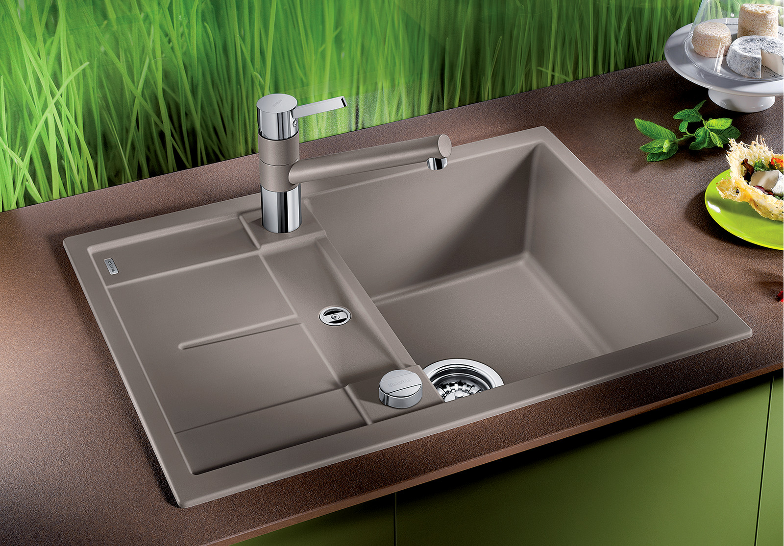 519574 Кухонная мойка Blanco Metra 45 S Compact алюметаллик  Blanco Metra Алюметаллик