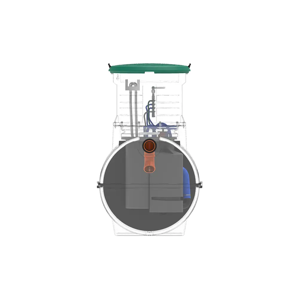 Станция биологической очистки четрыхкамерная Rostok Ground 4 Pro 1800 литров 800 л/сутки STLM-2204309 - Вид №6