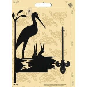 90341722 Флюгер стальной Duck&Dog УВм.10001 50x12x45 цвет черный STLM-1398282