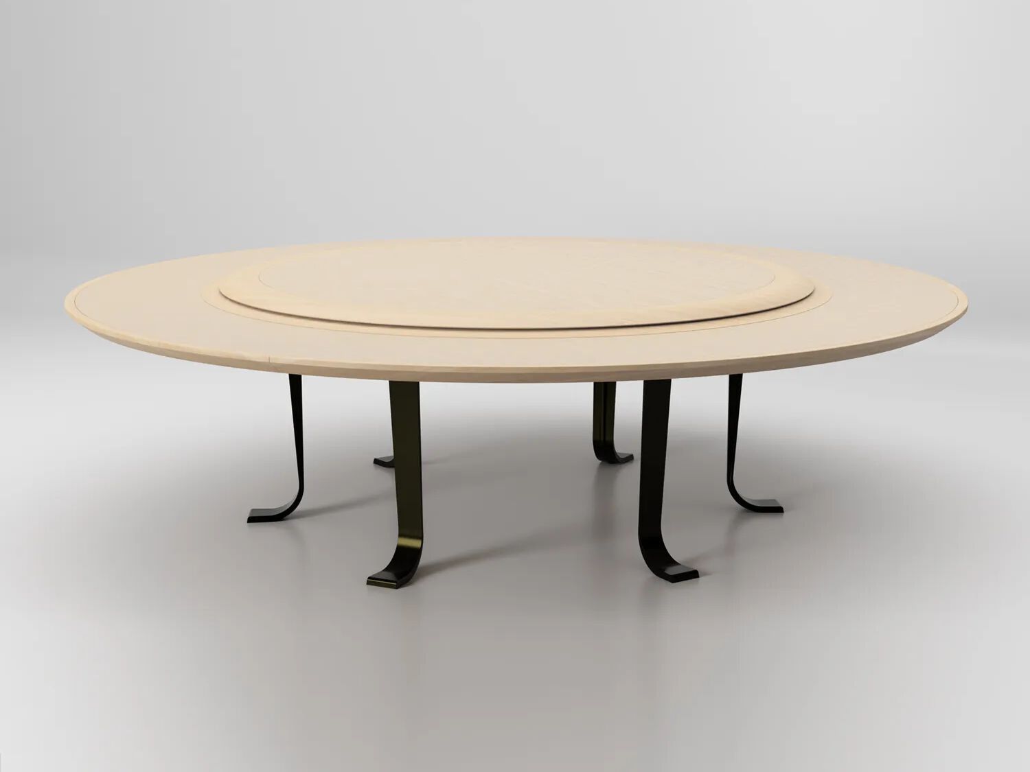 Круглый деревянный стол с Lazy Susan Lorenzo Tondelli MANTA ARCH-00089439