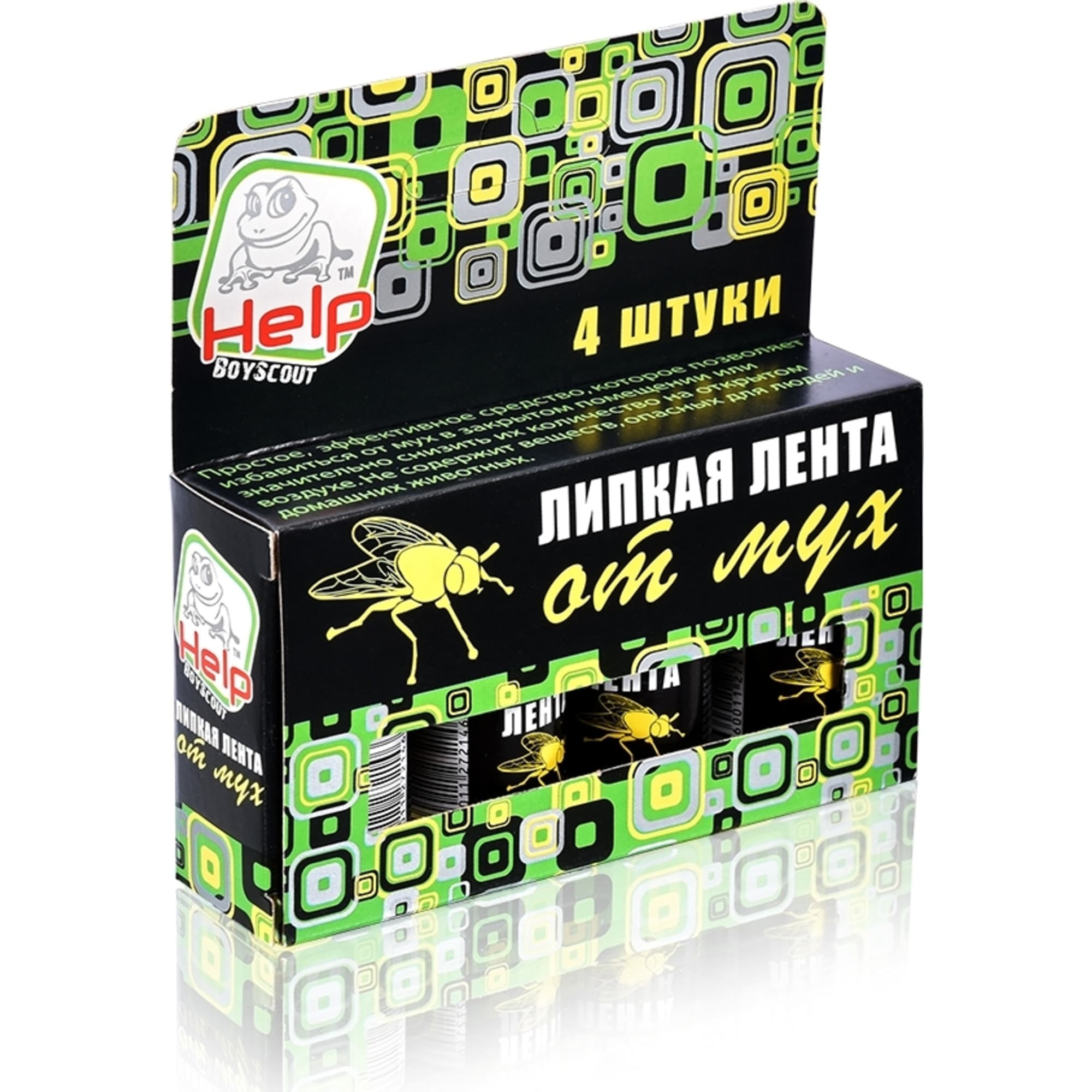 82735658 Липкая лента Help от мух 4 шт Santreyd 