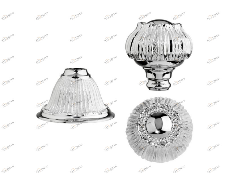 230427.A030.53 Обрезка комплект отсечной клапан с ручкой Хром с черной патиной Mestre 