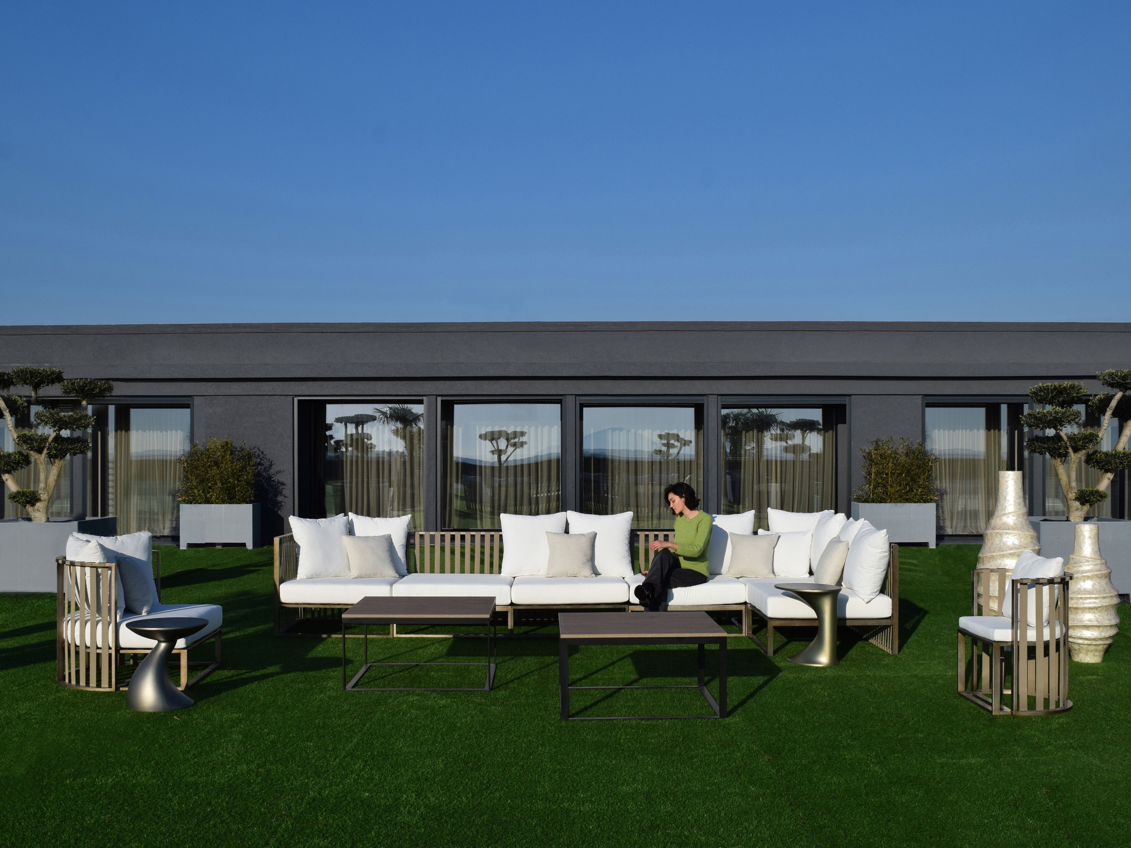 Алюминиевый садовый диван с полуостровом ABLE Богота ARCH-00028304 - Вид №2