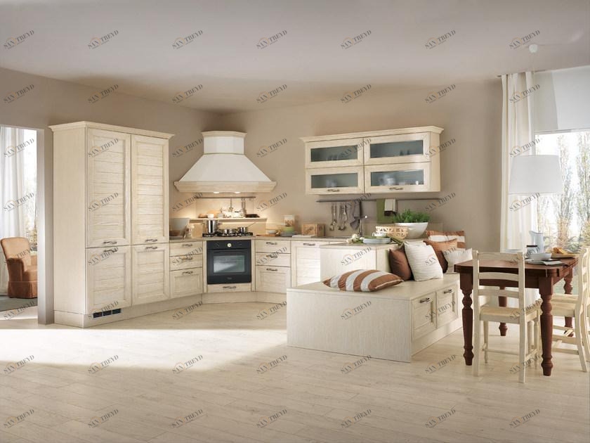 Cucine Lube Ясень маринованный кухонный с ручками Claudia sun-id-1467011