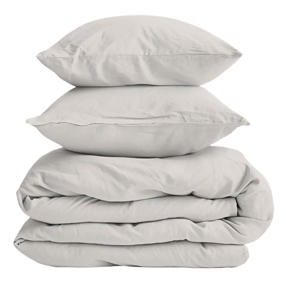 Комплект постельного белья НТК двуспальный из полисатина бежевого цвета 89404953 STLM-1571628 - Вид №2