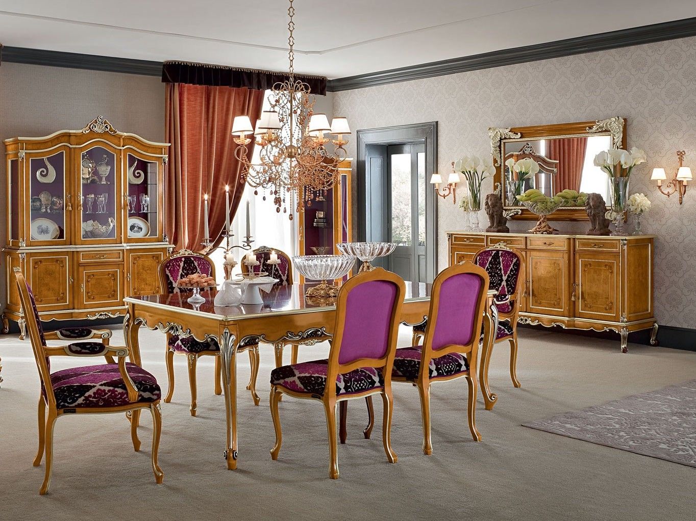 Мягкий тканевый стул с подлокотниками Modenese Luxury Interiors Casanova ARCH-00062843 - Вид №2