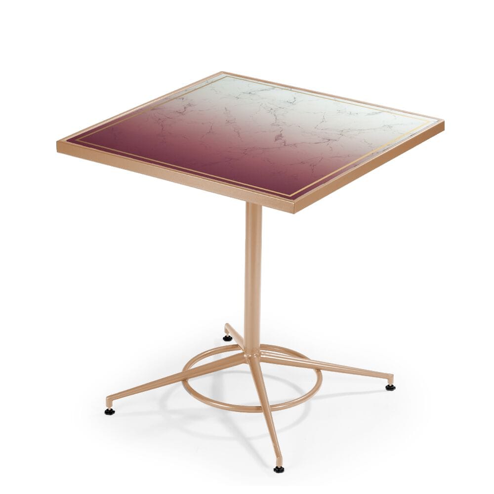 Квадратный стол из стекла и металла Mambo Unlimited Ideas PRAGA ARCH-00149242 - Вид №2