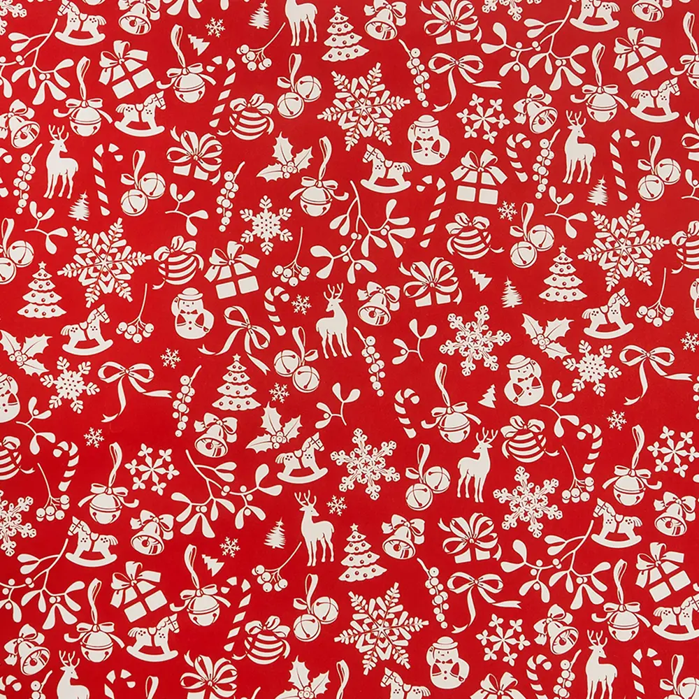 Упаковочная бумага «Новогодний подарок» 70 см Симфония STLM-2183302