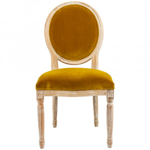 3113020 Стул «Луи / Медовая горчица» (бархат, миндаль) Object Desire
