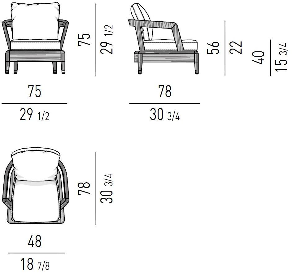 Minotti Кресло Virginia indoor sun-id-1414831 - Вид №4