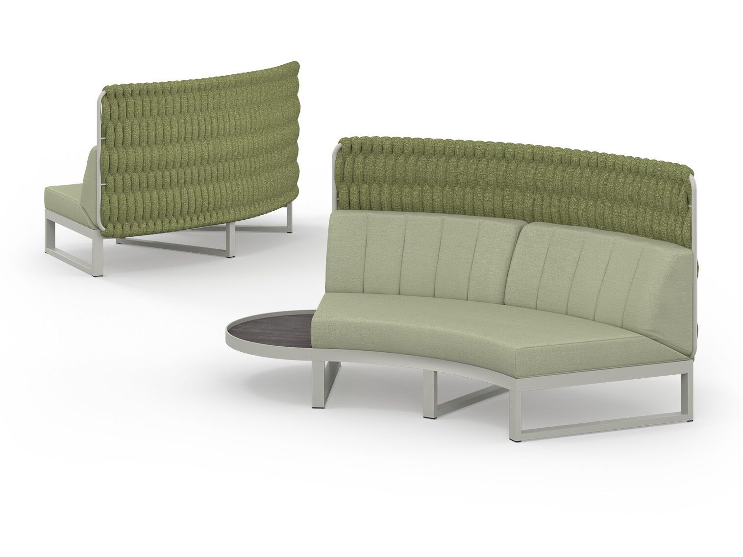 Модульный изогнутый садовый диван из ткани MAMAGREEN Munia ARCH-00141430 - Вид №8