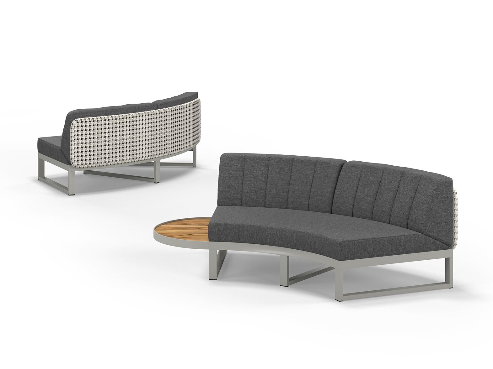 Тканевый изогнутый модульный садовый диван MAMAGREEN Munia ARCH-00152744 - Вид №11