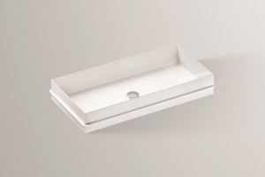 2227503400 Встраиваемая раковина для плит толщиной 30 мм, eb.me750, белая, для простого ухода Alape серия ME (Metaphor)