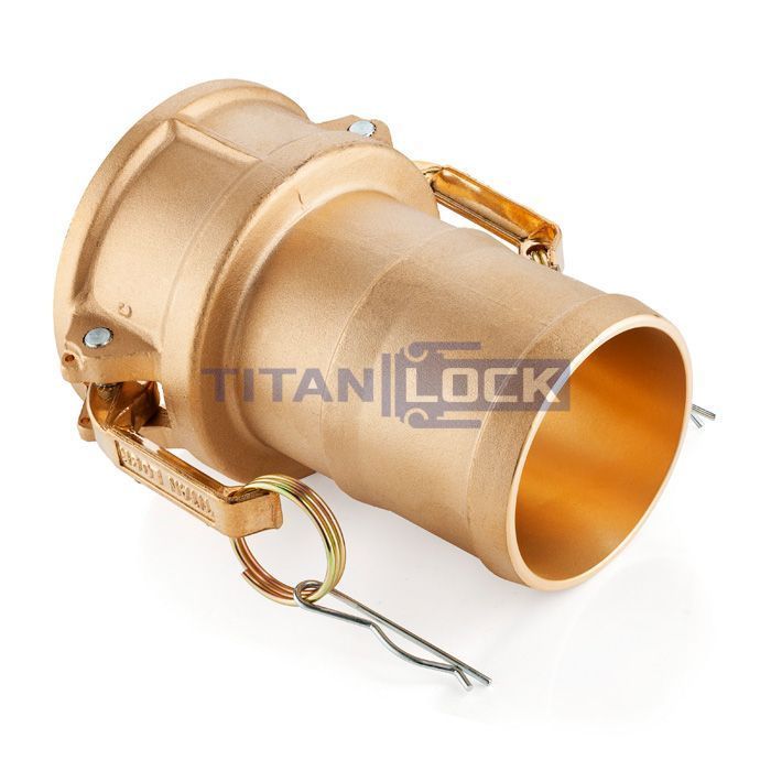 Камлок латунный тип С, розетка с хвостовиком 4", TL400CBR TITAN LOCK  - Вид №3