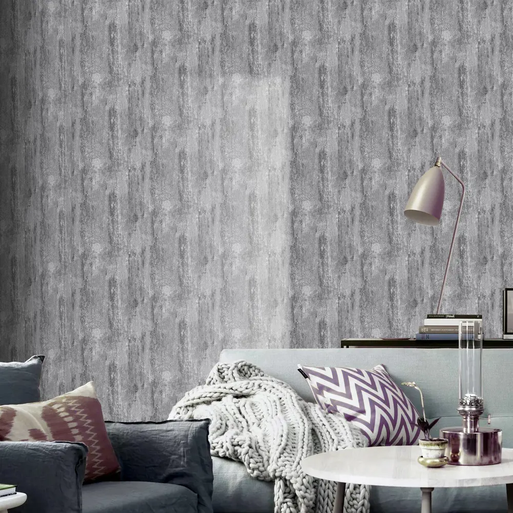 INSPIRE Loft: флизелиновые обои графит для стильного интерьера 86489101 STLM-0069317 - Вид №2