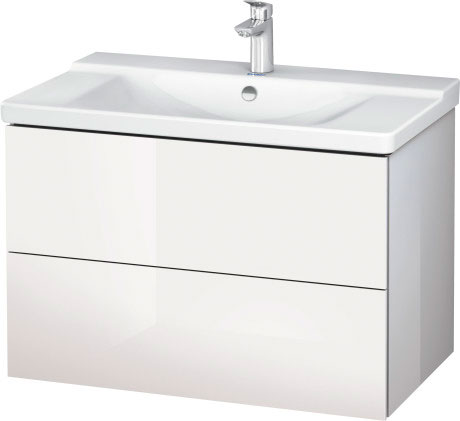 LC624701818 L-Cube Тумбочка подвесная Белый матовый, декор Duravit - Вид №2