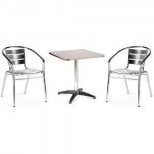 LFT-3059/T3125-60x60 Silver 2Pcs Комплект мебели LFT-3059/T3125-60x60 Silver (2+1) Afina