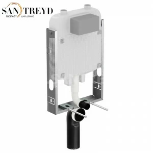 752301 Встраиваемый бачок двойного смыва для подвесного унитаза для несущих стен без клавиши, белый Kerasan ACCESSORIES Италия