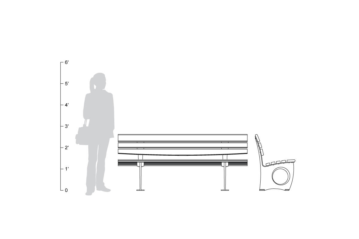 FSRT46 Скамейка Леда  Forms-surfaces  - Вид №8