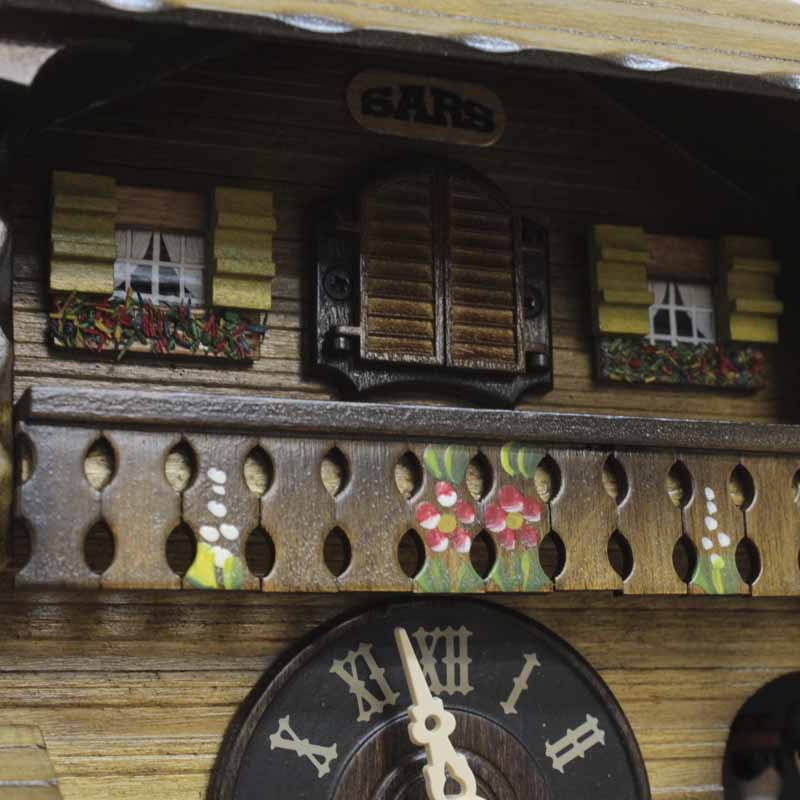 Часы настенные темно-коричневые с кукушкой Sars 8M SARS ДИЗАЙНЕРСКИЕ 00-3967468 Коричневый  - Вид №3