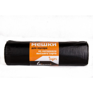 220-22/390 Glionni Мешки для мусора ПНД Glionni SUPER 220-22/390 10 шт по 220 л черный
