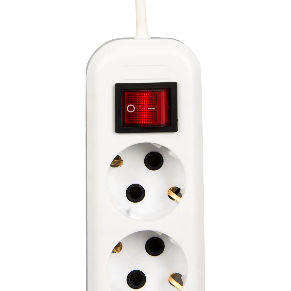 Удлинитель с заземлением Duwi 3 розетки, 5 м, выключатель STLM-2048082 - Вид №2