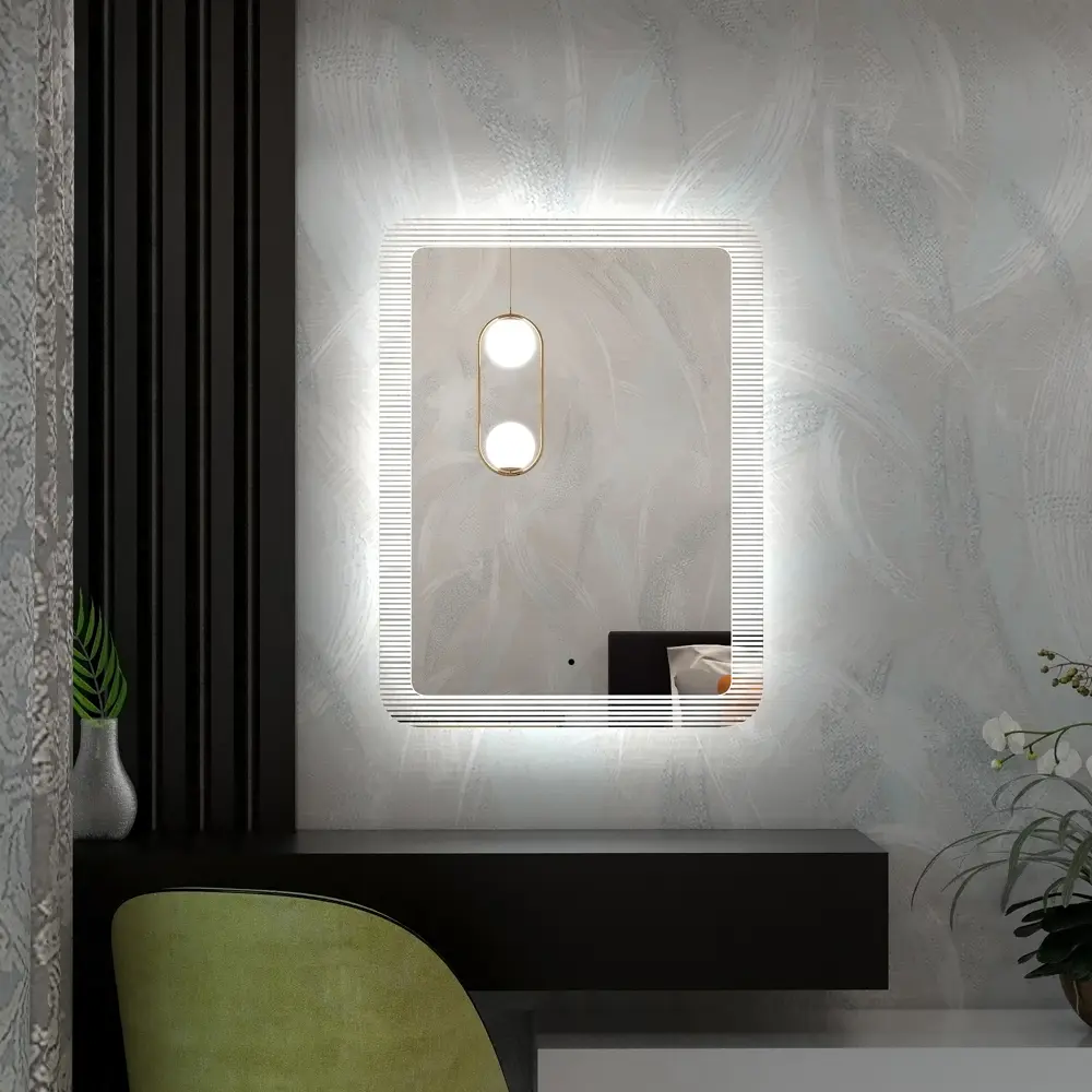 Зеркало для ванной Fresh с подсветкой 60x80 см Santreyd STLM-2155791