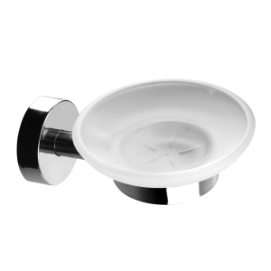 62130 Нержавеющая мыльница со стеклом, глянцевая поверхность SANELA