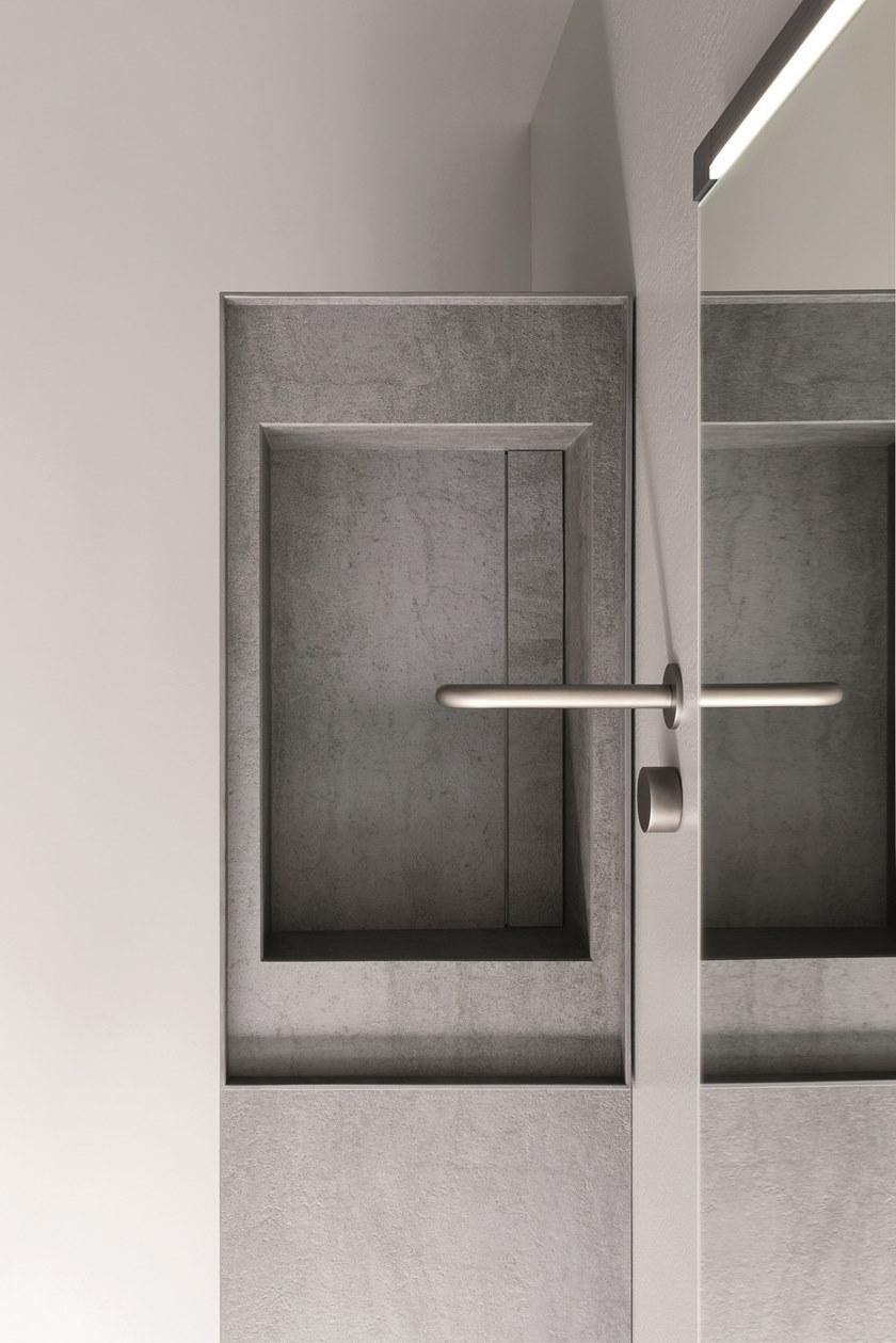 NOVELLO Настенная тумба под умывальник из ламината с зеркалом Craft 2.0 sun-id-1383910 - Вид №4