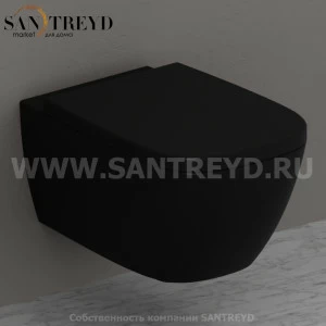 GNS02AR Подвесной унитаз настенный Черный Ceramica Globo GENESIS Италия