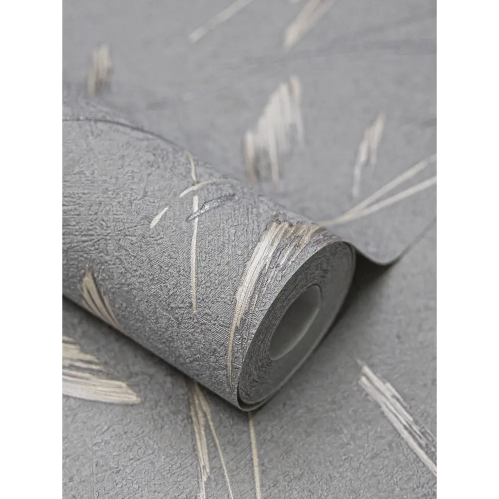 Флизелиновые обои Wallsecret Oslo: серый минимализм с текстурой 89389722 STLM-1579120 - Вид №2