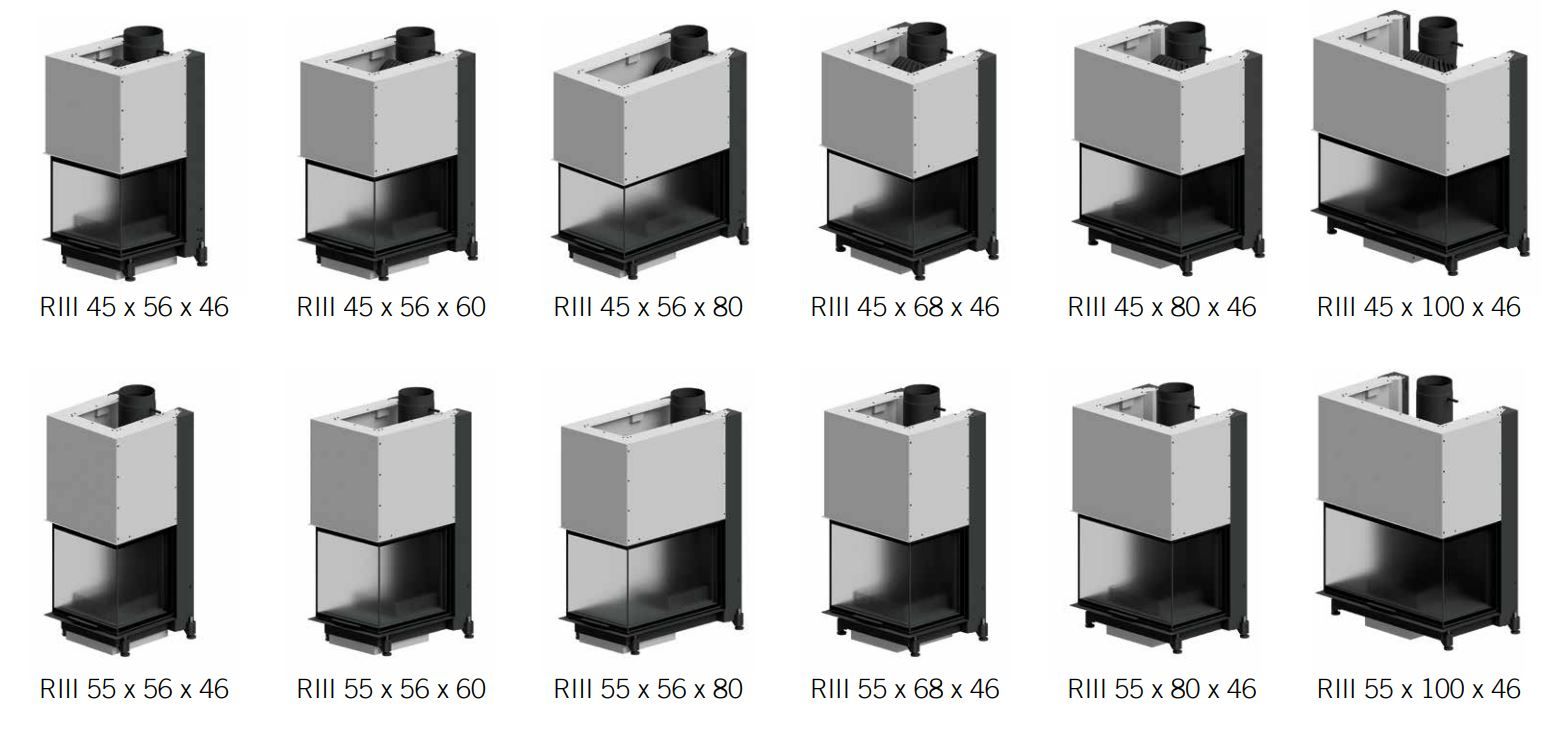 Стальной тройной фасад дровяной камин RÜEGG RIII ARCH-00145191 - Вид №11
