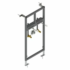 Скрытая рама для подвесной раковины. Установка в светлую стену. В комплекте крепежный комплект и коленчатая пластина для установки водозаборов  Smart line NOKEN 100220172