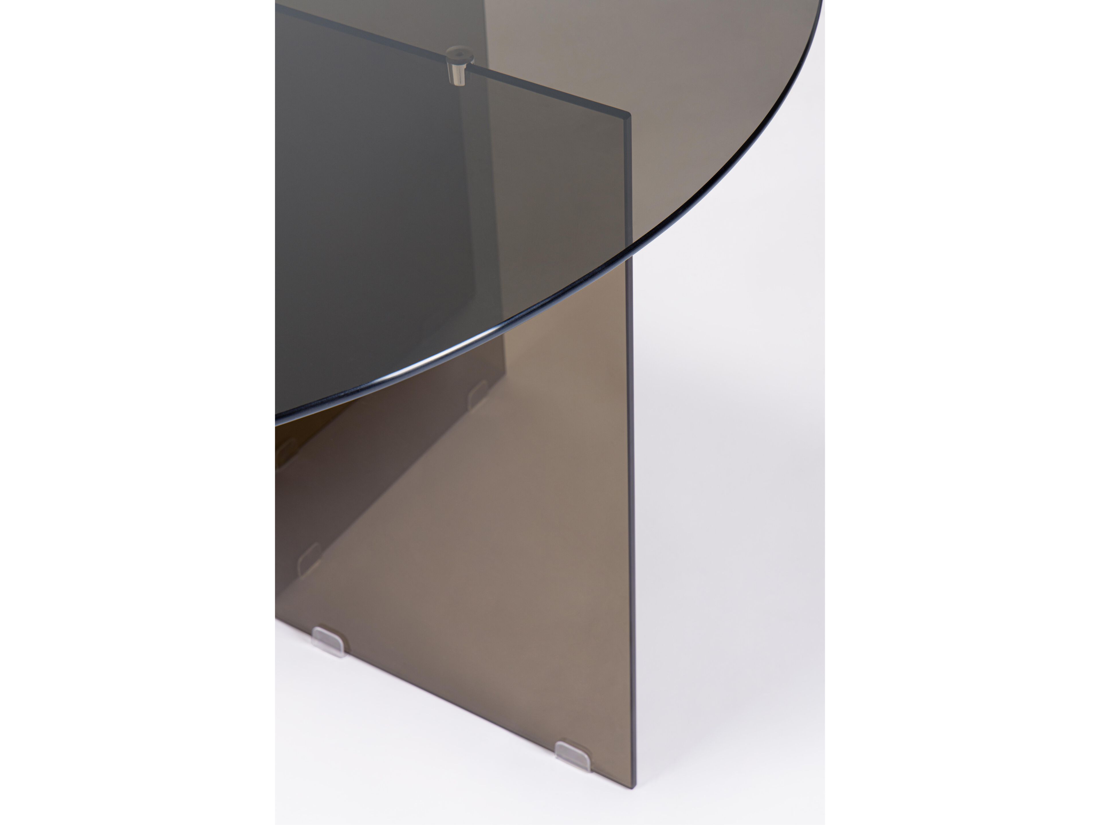 Круглый обеденный стол из закаленного стекла BIZZOTTO радужная оболочка ARCH-00152048 - Вид №5