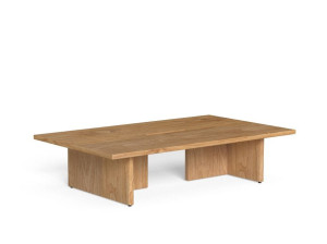 Низкий прямоугольный садовый столик в Accoya®