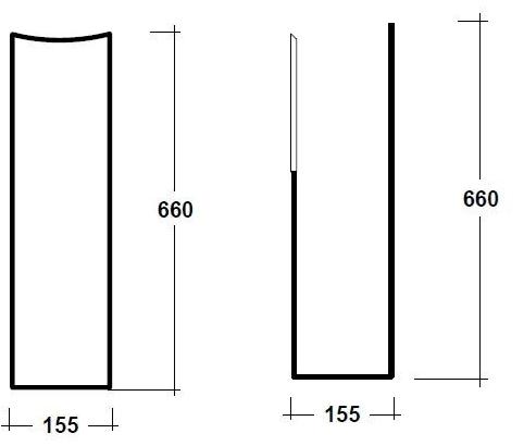 Rub9co01 Напольная раковина стоящая овальная Olympia Ceramica RUBINO - Вид №2