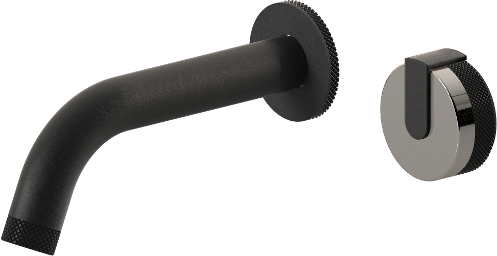 E-11535-R1PN-L1BK-BK Настенный прогрессивный смеситель скрытого монтажа для раковины GRAFF MOD+