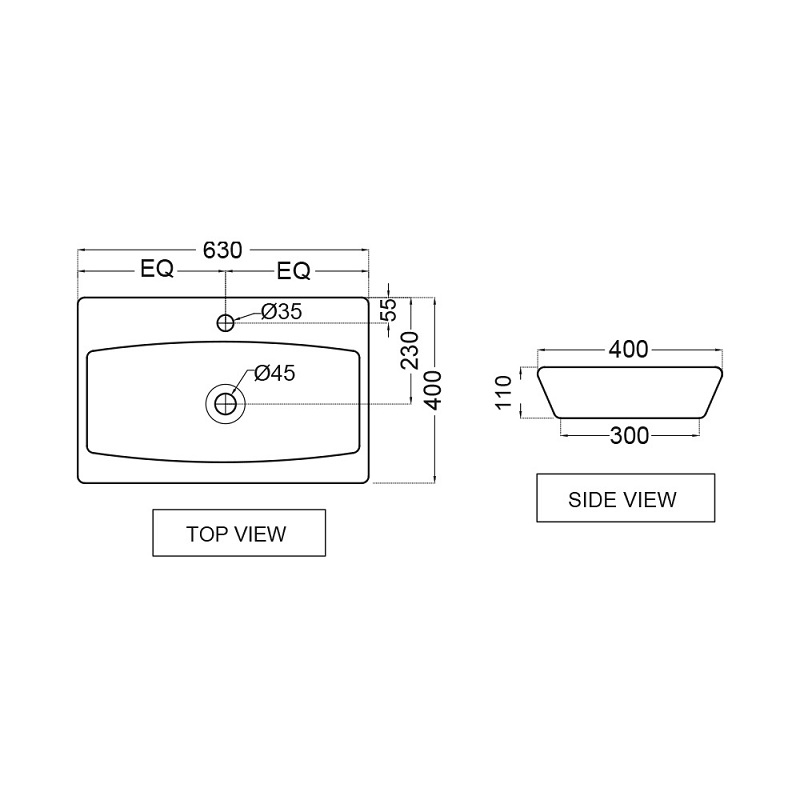LYS-WHT-38931 Раковина Jaquar Lyric Santreyd - Вид №1