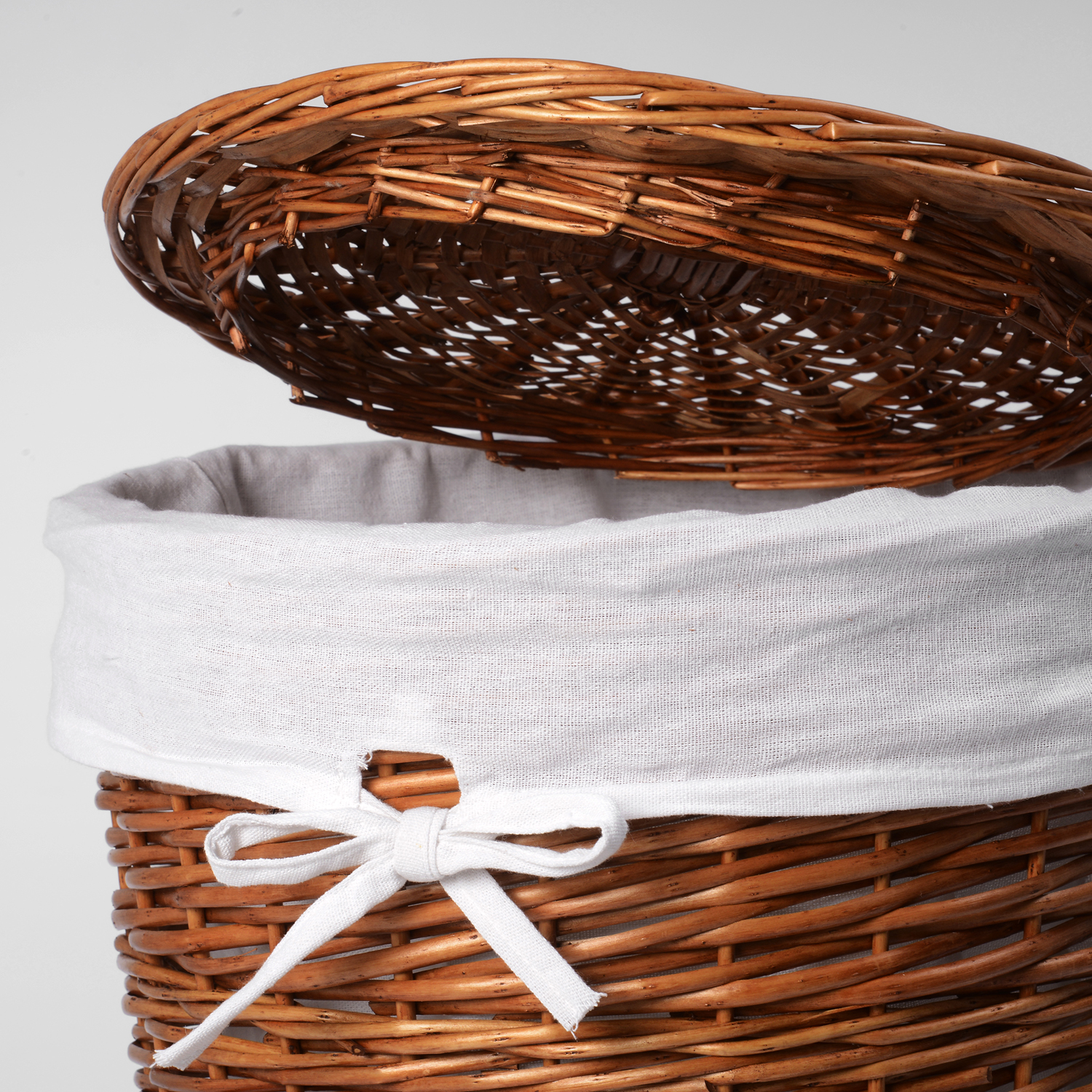 WB-350-L Leine Плетеная корзина для белья с крышкой WasserKRAFT  - Вид №4